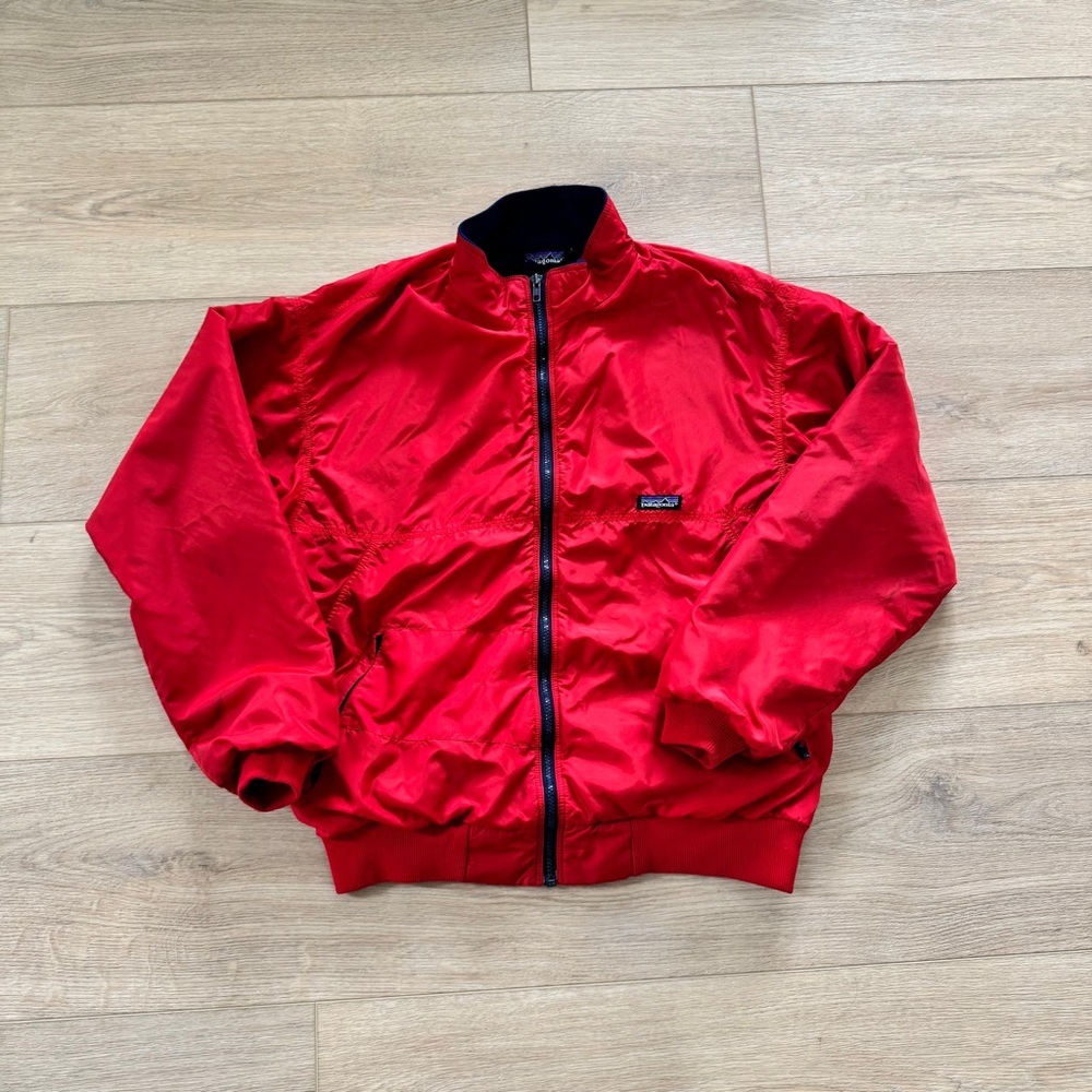 Patagonia Red Windbreaker Lightweight and Durable